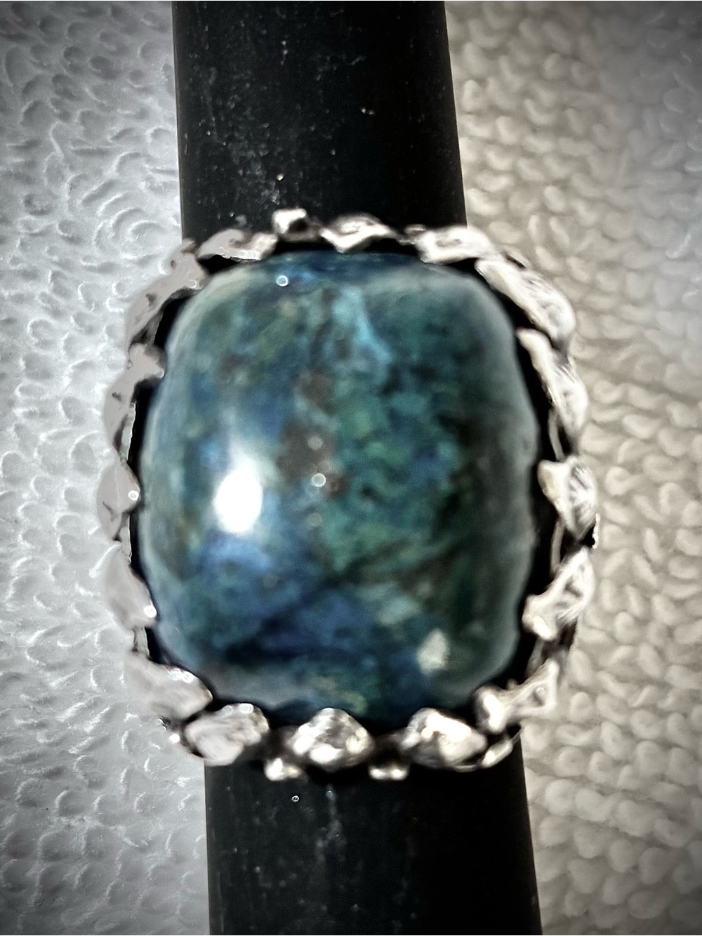 Sterling Silver Ring Blue Swiss Lapis size 5-1/2